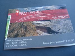 Markenbüchlein Pro Patria 2008, ET-o