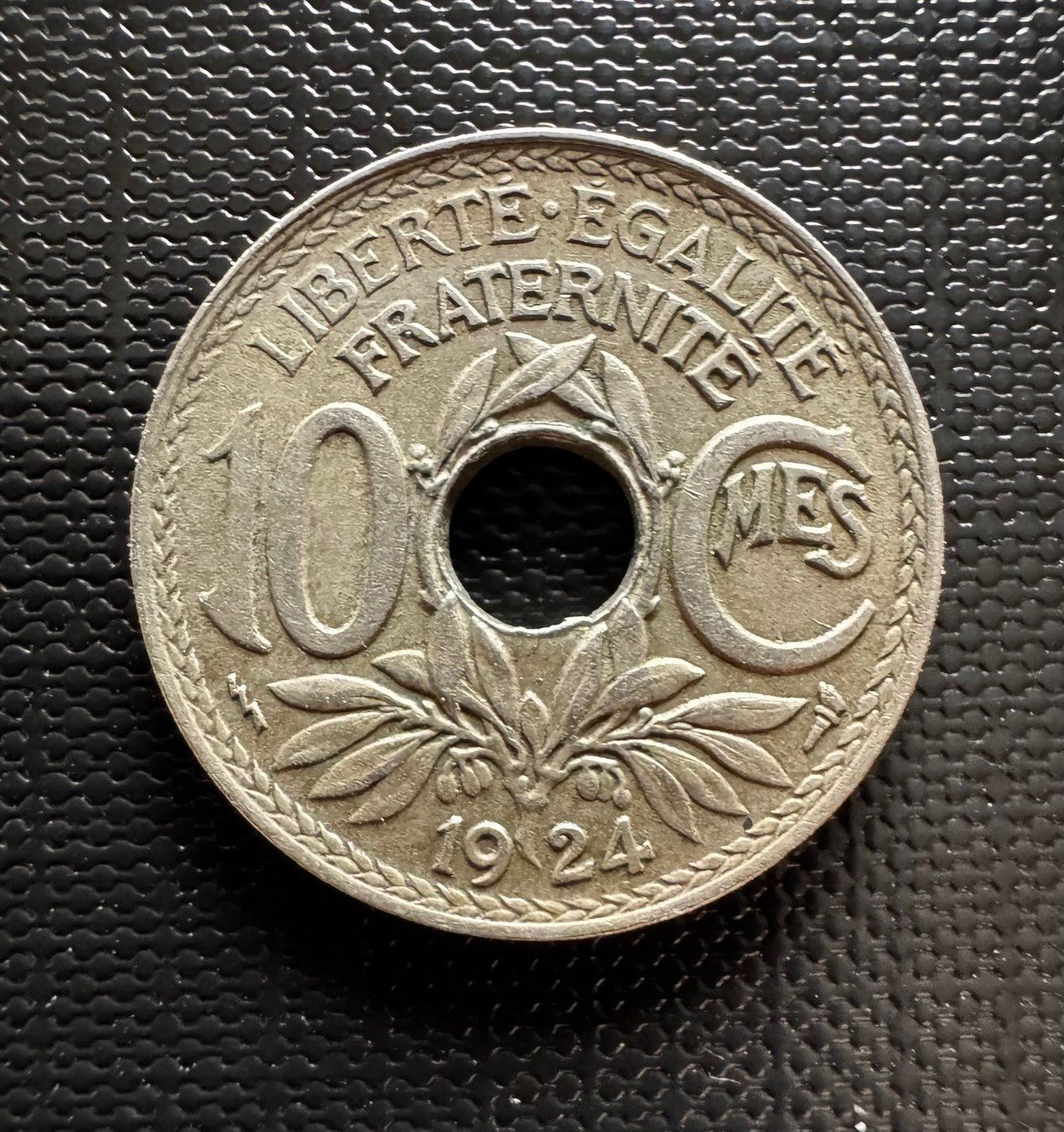 Tutti le monete: France - 10 Centimes 1924 Lindauer – Usato da Meilen venduto da coins4sale