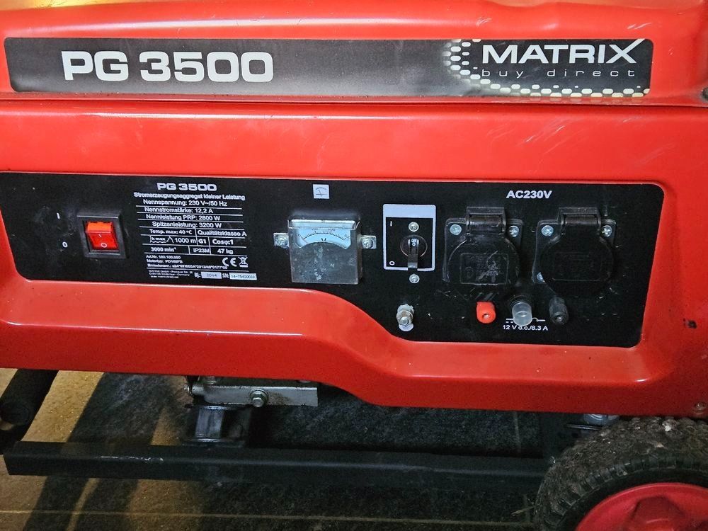 Generatori di corrente: Matrix Stromgenerator PG 3500 - Zuverlässig, Motor läuft!!! – Difettoso da Binningen venduto da vit_pqg9