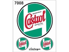 Castrol Vintage Aufkleber Sticker 3teilig (Art. 7008)