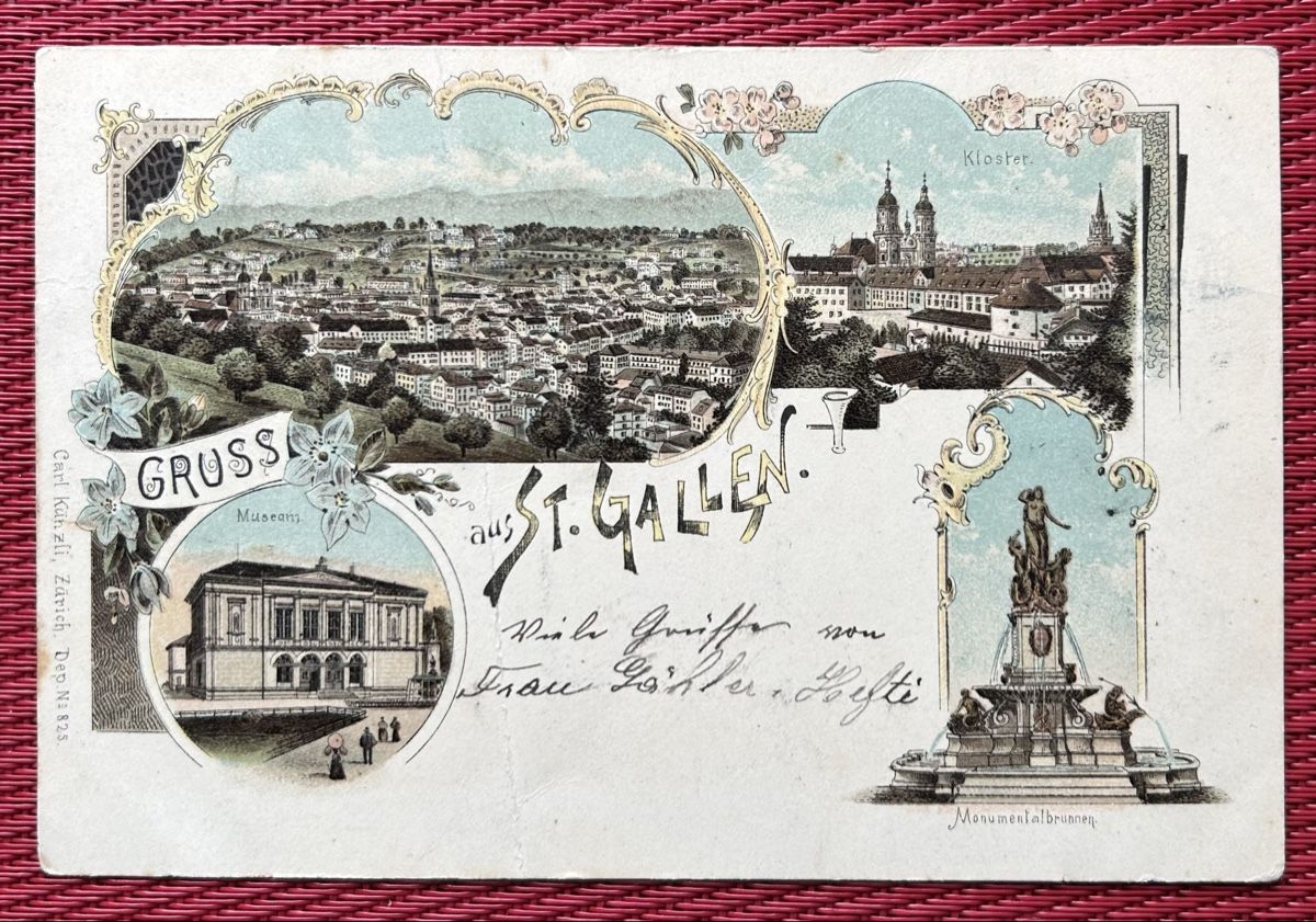 Cartoline postali: Gruss aus St.Gallen Litho  – Usato da Horw venduto da Tellbub