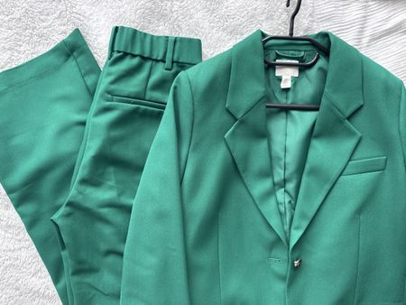 Ensemble tailleur vert H&M taille S - Chic et tendance