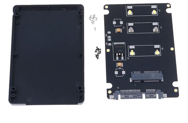 Harddisks: mSATA SSD auf 2,5 Zoll SATA3-Adapter – Neu und originalverpackt aus Unterägeri von RmOnline 2
