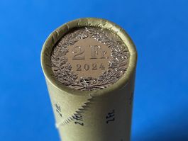 2 Francs / Franken 2024 UNC from coin roll