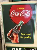 Coca Cola Emailschild 