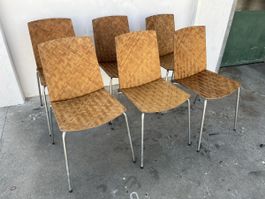 Vintage Stapelstühle 70er Jahre 