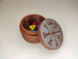 Runen Würfelbox – Wikinger Dice Box für DnD & RPG