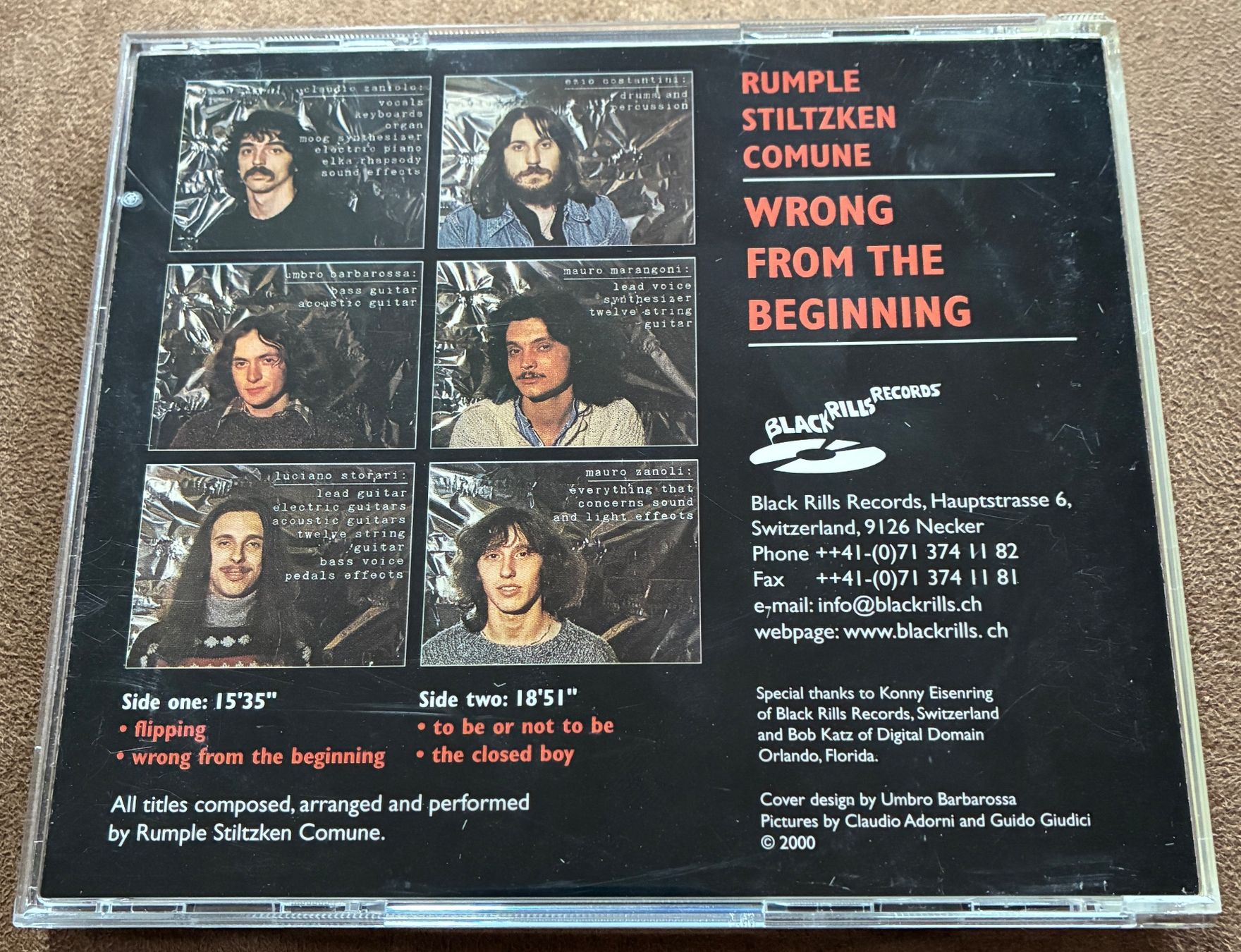 CD: Rumple Stiltzken Comune - Wrong From The Beginning, BRRCD012 – Nuovo (secondo la descrizione) da Buchberg venduto da ICM-Tapefan-1961-MCS 1