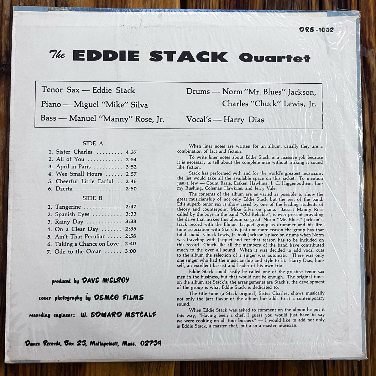 Dischi in vinile:  The Eddie Stack Quartet - Vinyl OVP – Usato da Umiken venduto da mar_p7n9 1