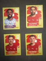 Fussball Sticker Schweiz 4er Set MVOGO RODRIGUEZ JASHARI AEB