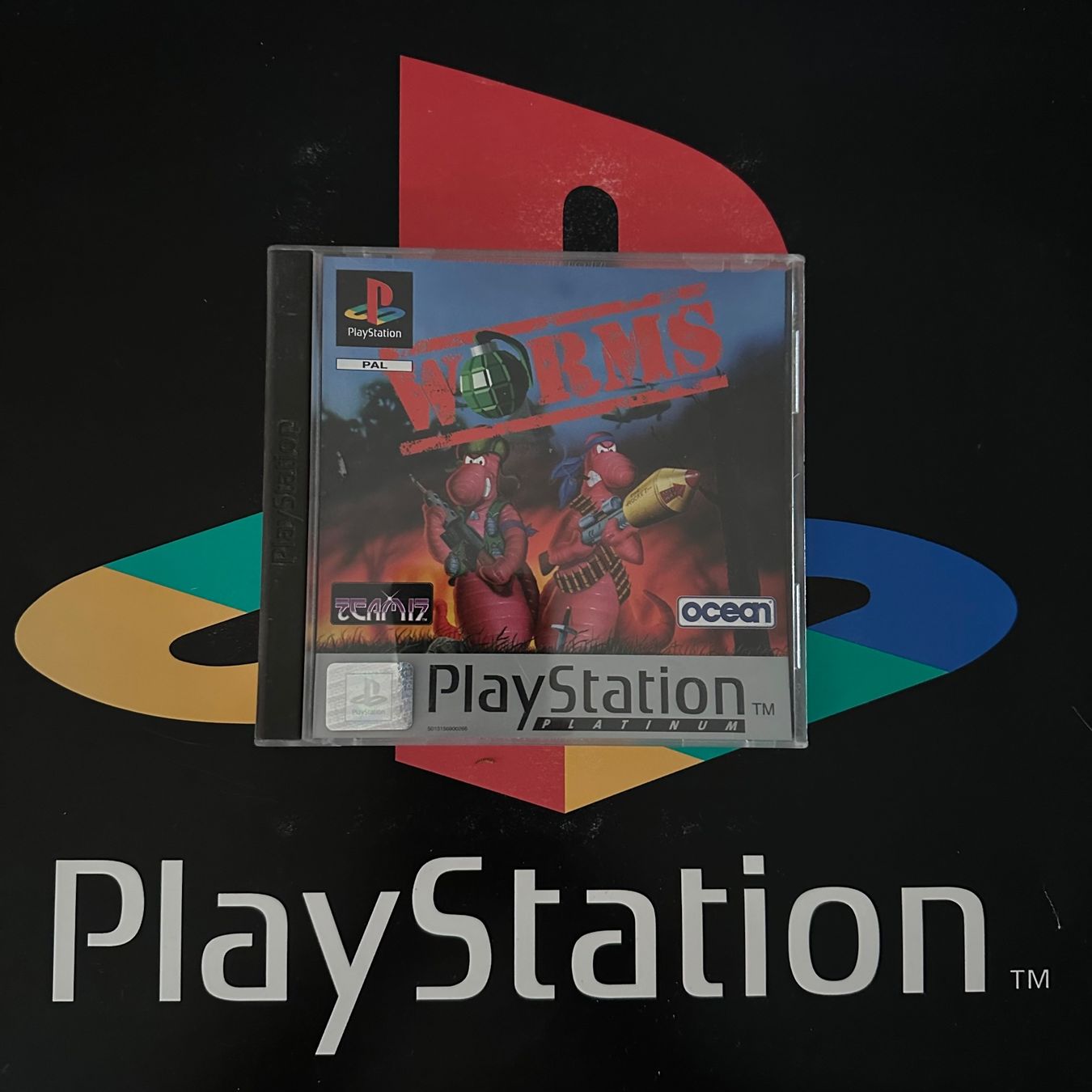 Spiele: Worms für Sony PlayStation PS1 – Gebraucht aus Kestenholz von Mad18