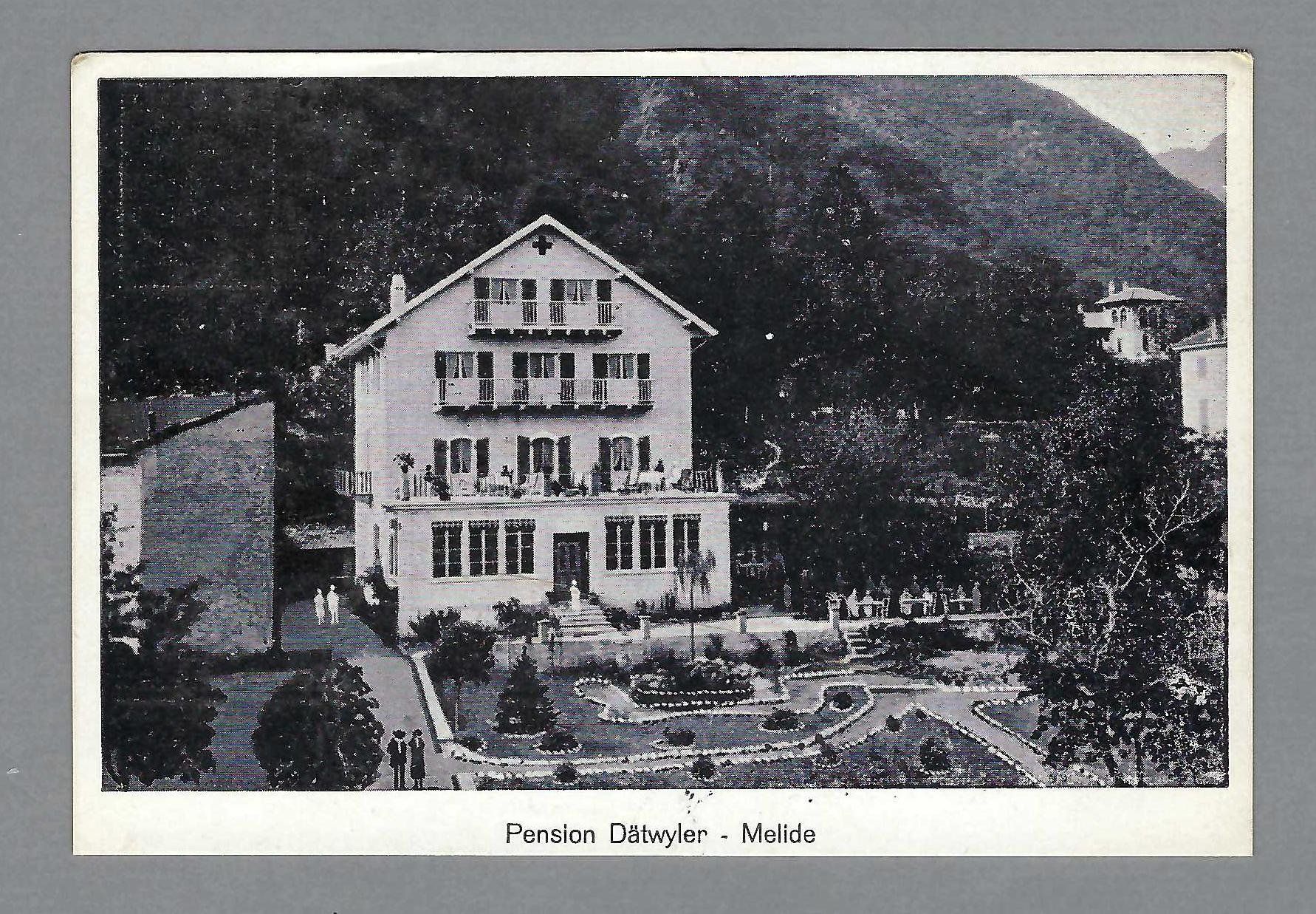 Cartoline postali: MELIDE, PENSION DÄTWYLER, * – Usato da Pura venduto da ulisse1957