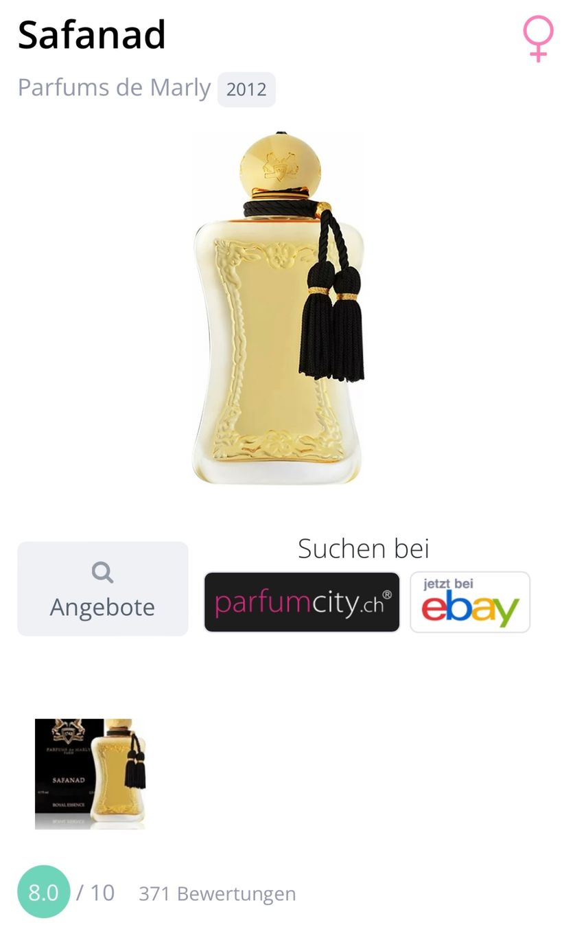 Parfum & Eau de Toilette: SAFANAD VON PARFUMS DE MARLY – Gebraucht aus Kölliken von deleina 2