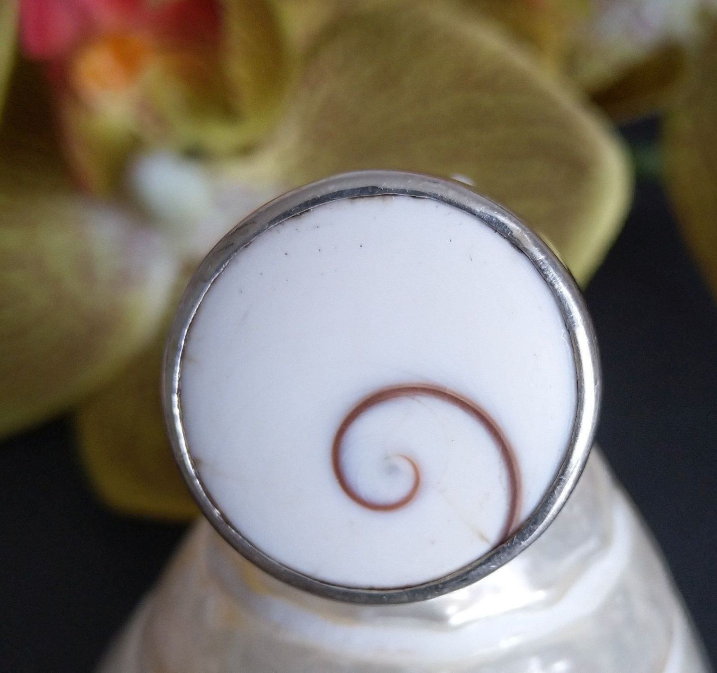 Anelli: OPERCULUM SHIVA AUGE RING IN 925 SILBER – Usato da Romanshorn venduto da BoutiqueA 2