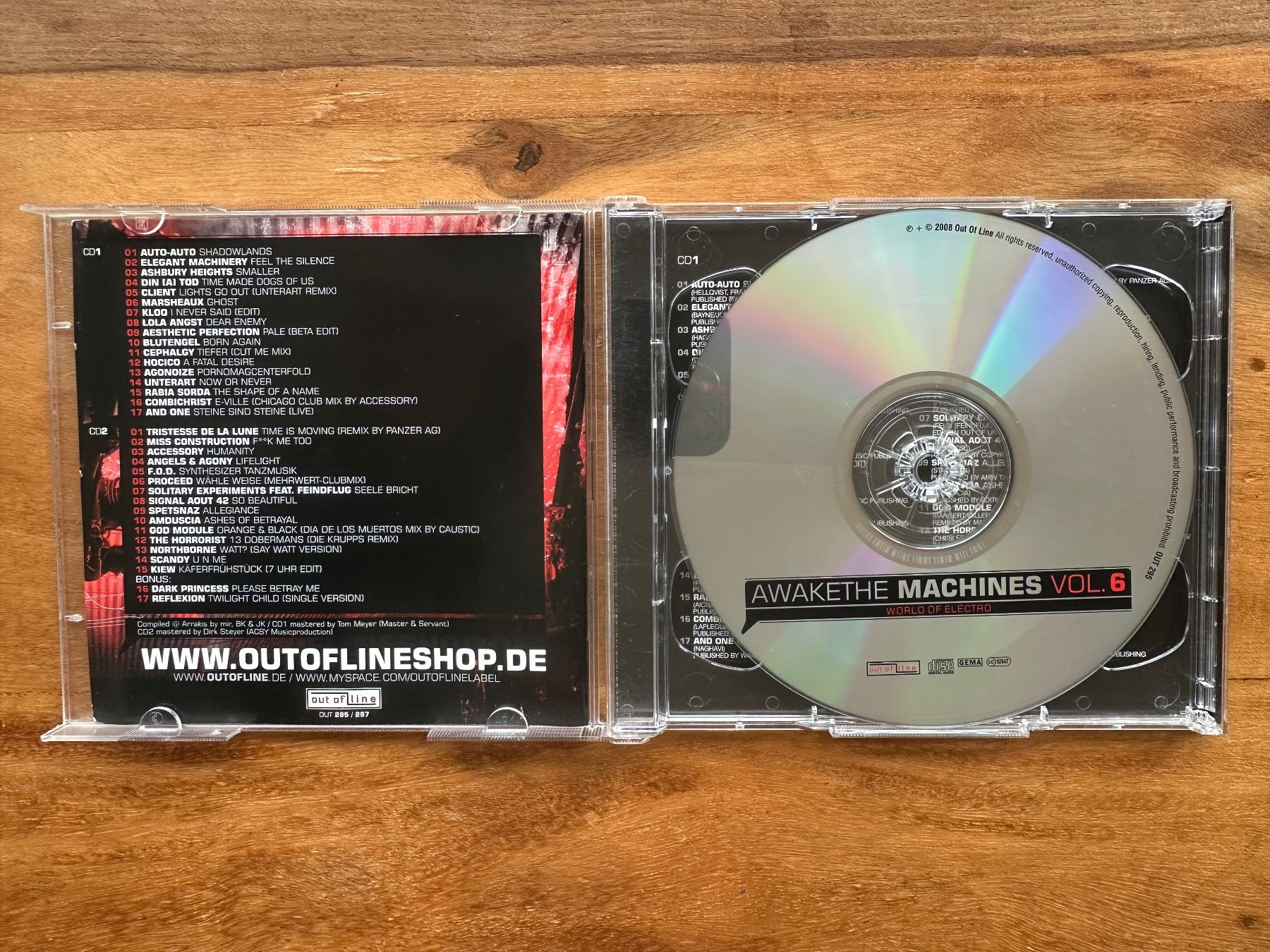CD: Awake The Machines Vol. 6 (EBM, Electro, Synth-pop) – Usato da Horgen venduto da flyingpenguin2000 1