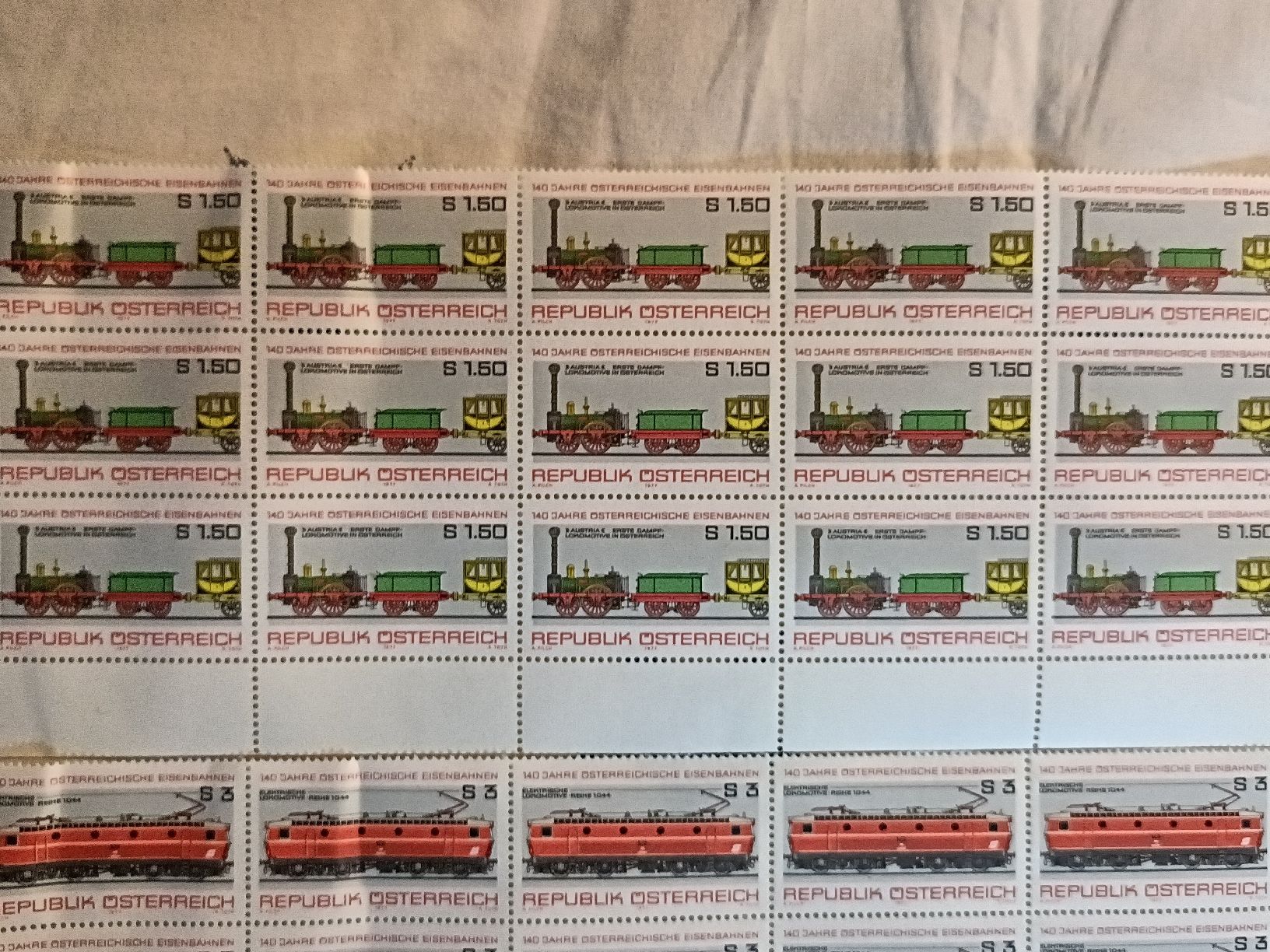 Tutti i francobolli: 5 BRIEFMARKEN BOGEN ÖSTERREICH – Nuovo (secondo la descrizione) da Sargans venduto da Polifemo58 5