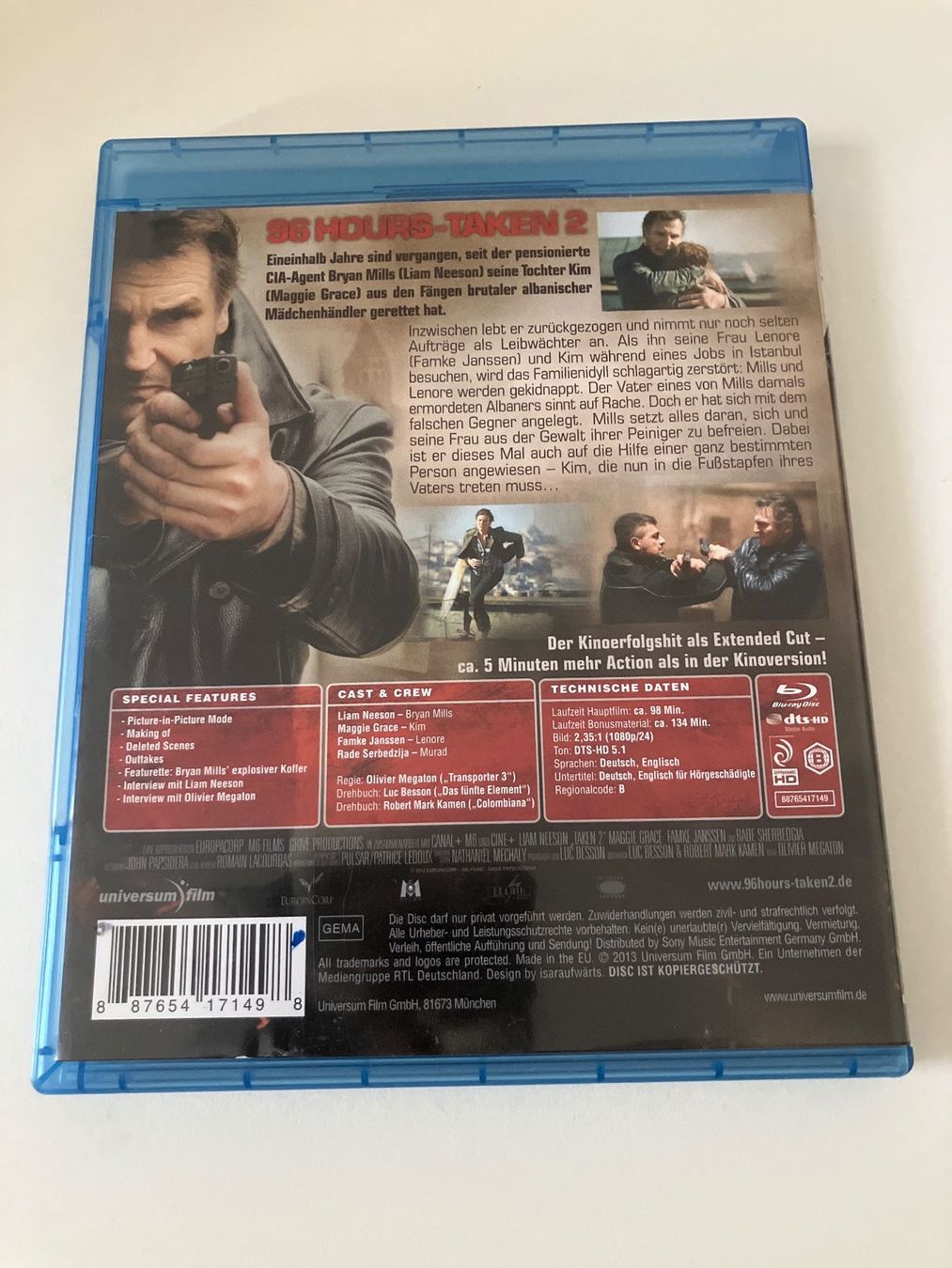 Tutti i DVDs: 96 Hours -Taken 2 [Blu-Ray] Liam Neeson – Usato da Arbon venduto da Sugofresser 1