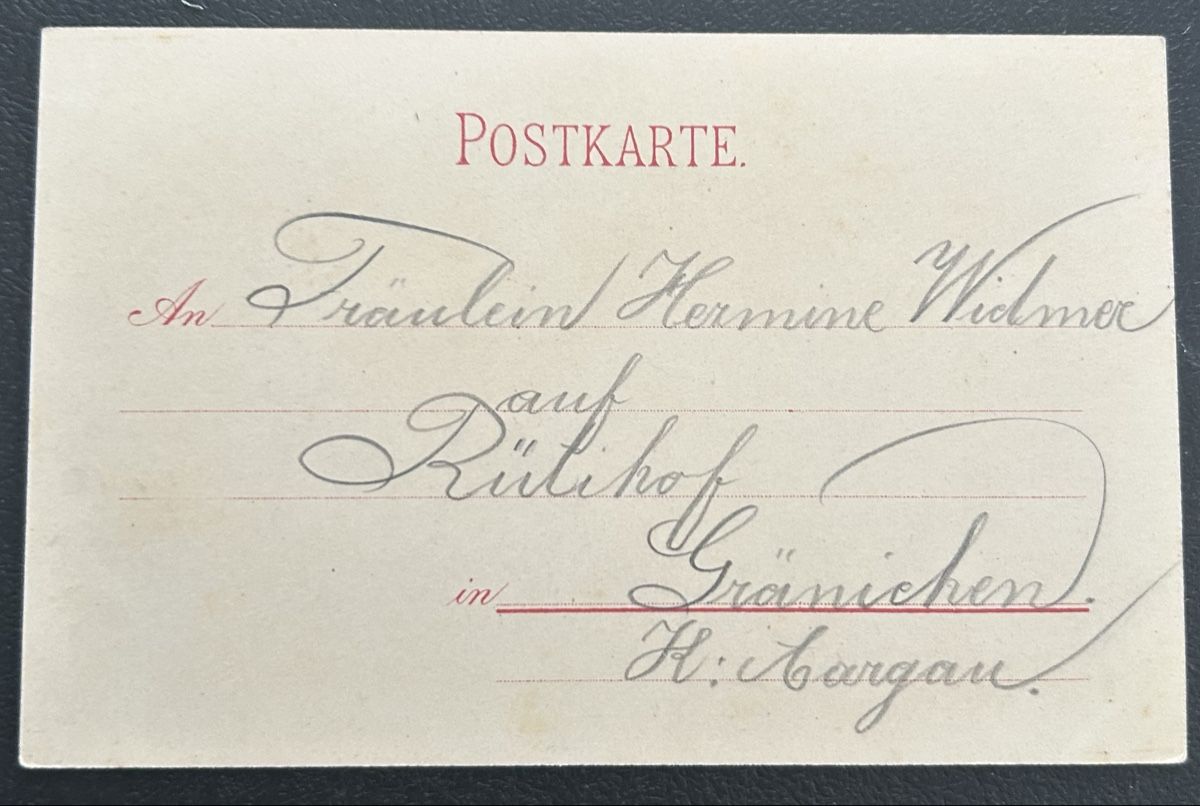 Cartoline postali: Gruss aus Schaffhausen Litho  – Usato da Horw venduto da Tellbub 1