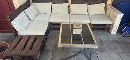 Lounge Palettensofa mit Kissen gebraucht