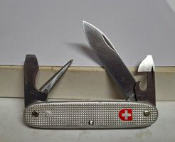 Sackmesser Militärmesser Couteau Victorinox Alox grau 1979