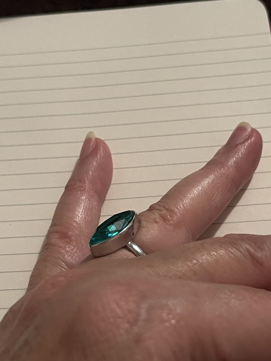 Anelli: Jolie bague 59 pierre verte neuve – Nuovo (secondo la descrizione) da Kloten venduto da Vermicelles 1