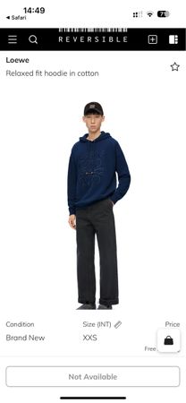 Loewe, hoodie, size xs,