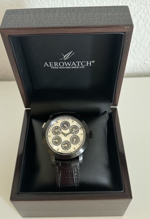 Aerowatch Uhren: Aerowatch Herrenuhr Multi-Zeitzonen Swiss Made, Top! – Neu und originalverpackt aus Hombrechtikon von Harosa 2