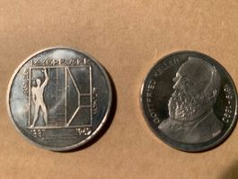2 Gedenkmünzen 1987 & 1990 Franken 5.-- (Münze)