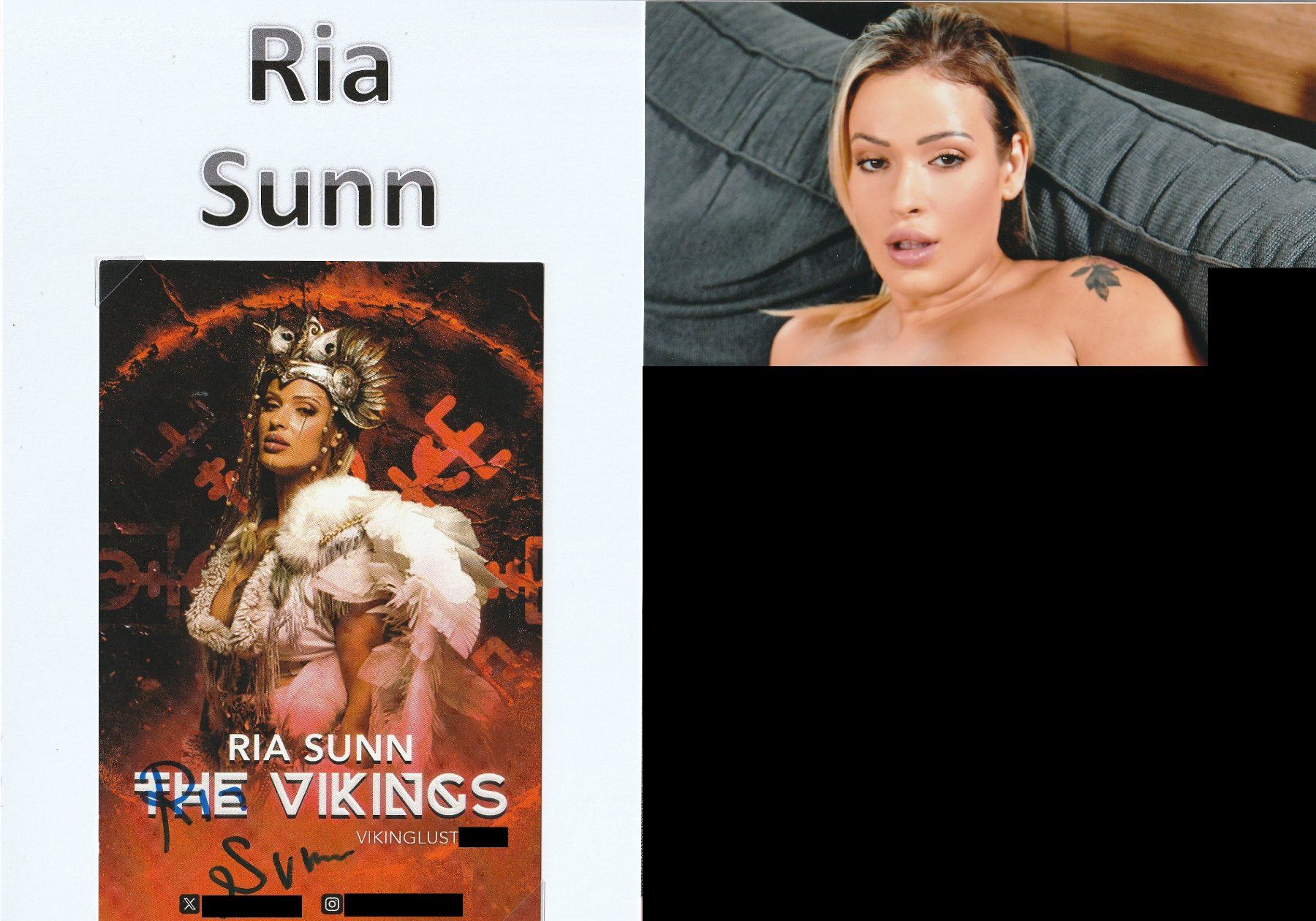Autografi: Ria Sunn / Originalautogramm – Usato da Schwyz venduto da racingautographs