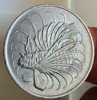 SINGAPUR 50 CENTS 1967