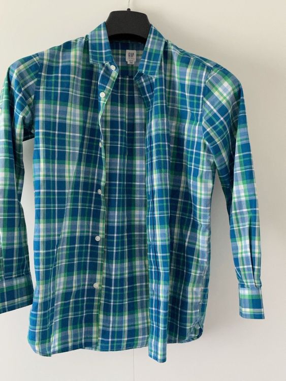 Chemise Gap Grise, Taille S, Manches Courtes - Occasion En Très Bon état