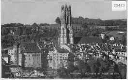 Fribourg - St. Nicolas et l'Hotel de
