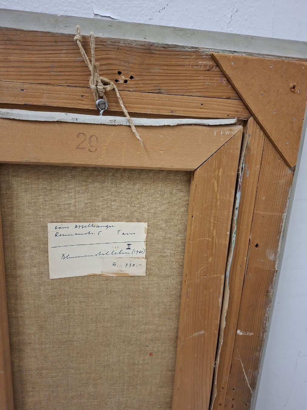 Dipinti: Gemälde Blumenstrauss mit HA Signatur – Usato da Olten venduto da Mezopotamya 6