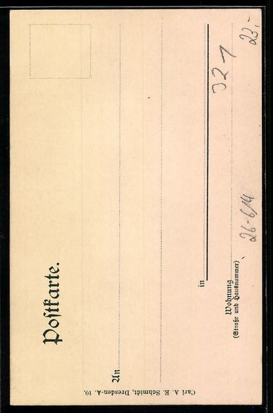 Cartoline postali: Handgemalt: Student mit Biertönnchen im – Usato da Berlin venduto da bartko-reher 1
