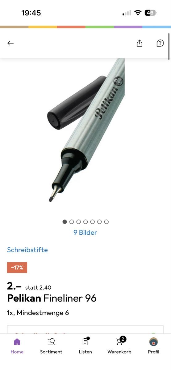 Pelikan Penna & Evidenziatori: Pelikan Fineliner schwarz – Nuovo (secondo la descrizione) da Bonstetten venduto da LMGV 1