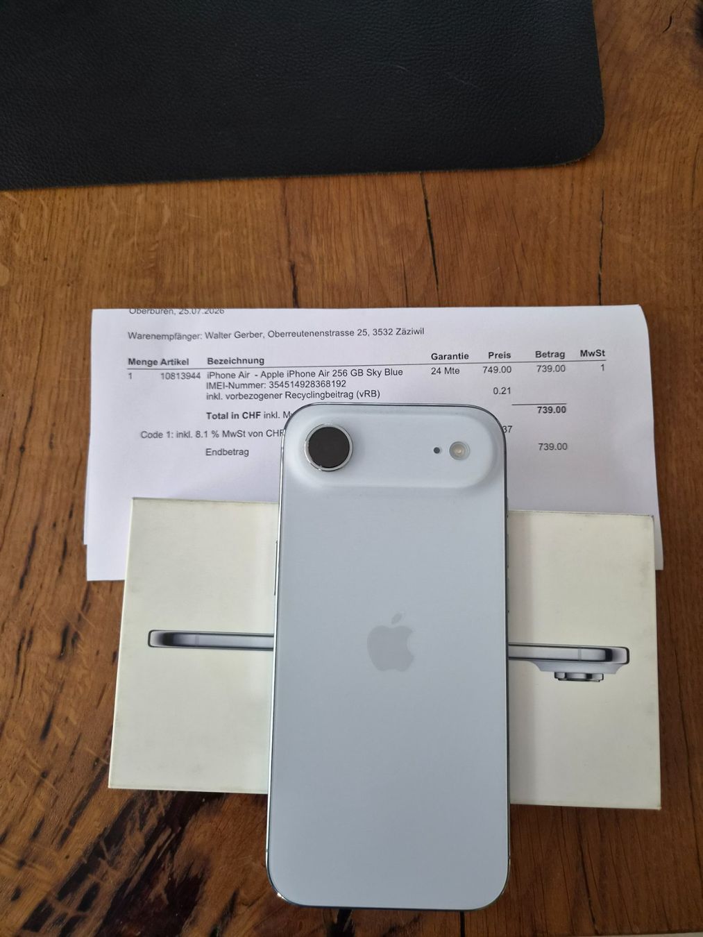 Apple Portables: Iphone 17 Air – Neuf (Voir description) à Zäziwil par gerbwa01