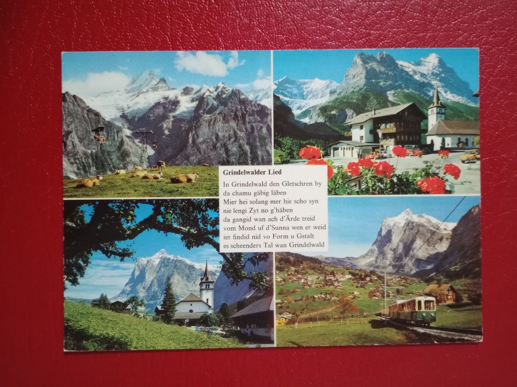 Ansichtskarten: Grindelwald mehrbildrig mit Grindelwalder Lied – Gebraucht aus Küttigen von Melisch1000