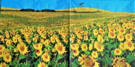 2 Servietten  Sonnenblume Decoupage