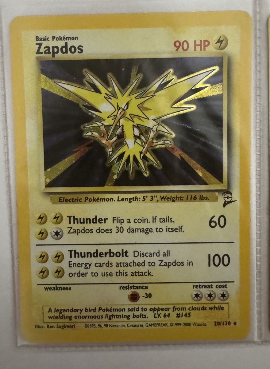 Pokémon Carte collezionabili: Pokemon Zapdos Base set 2 – Nuovo (secondo la descrizione) da Aarau Rohr venduto da mic_d6nr