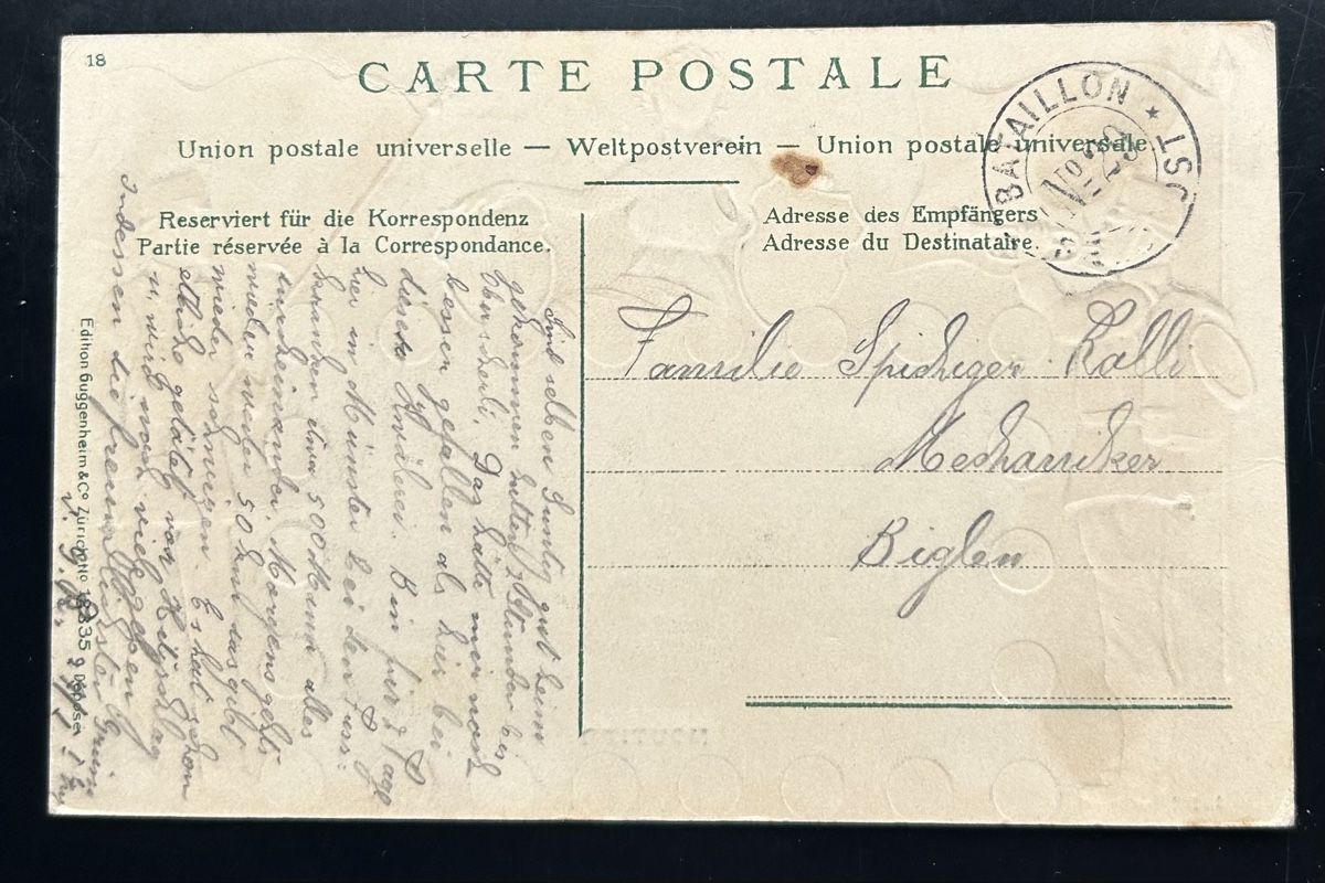Cartoline postali: Prägekarte Moutier  – Usato da Horw venduto da Tellbub 1