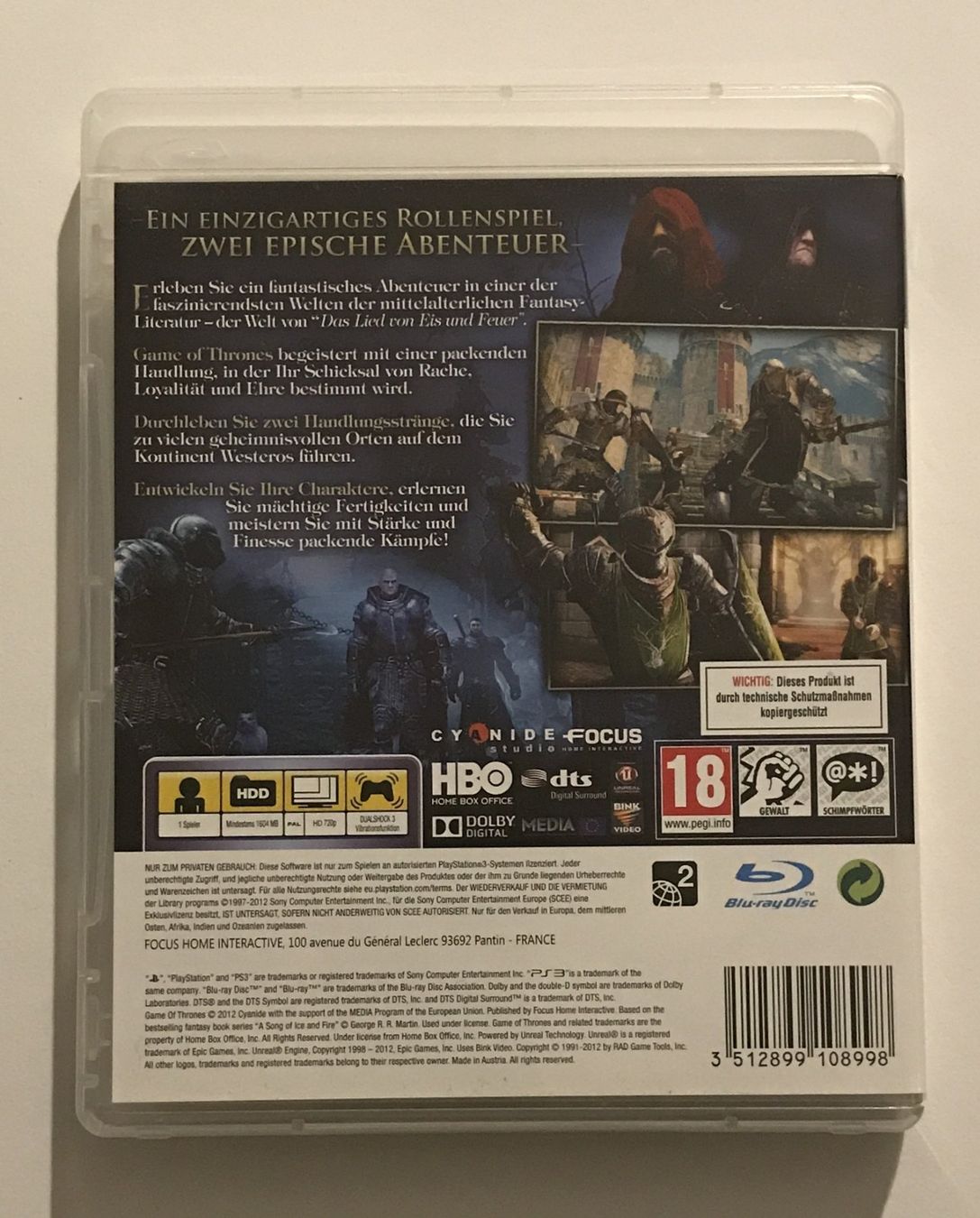Giochi: PS3 - Game of Thrones – Usato da Allschwil venduto da Bullach 2