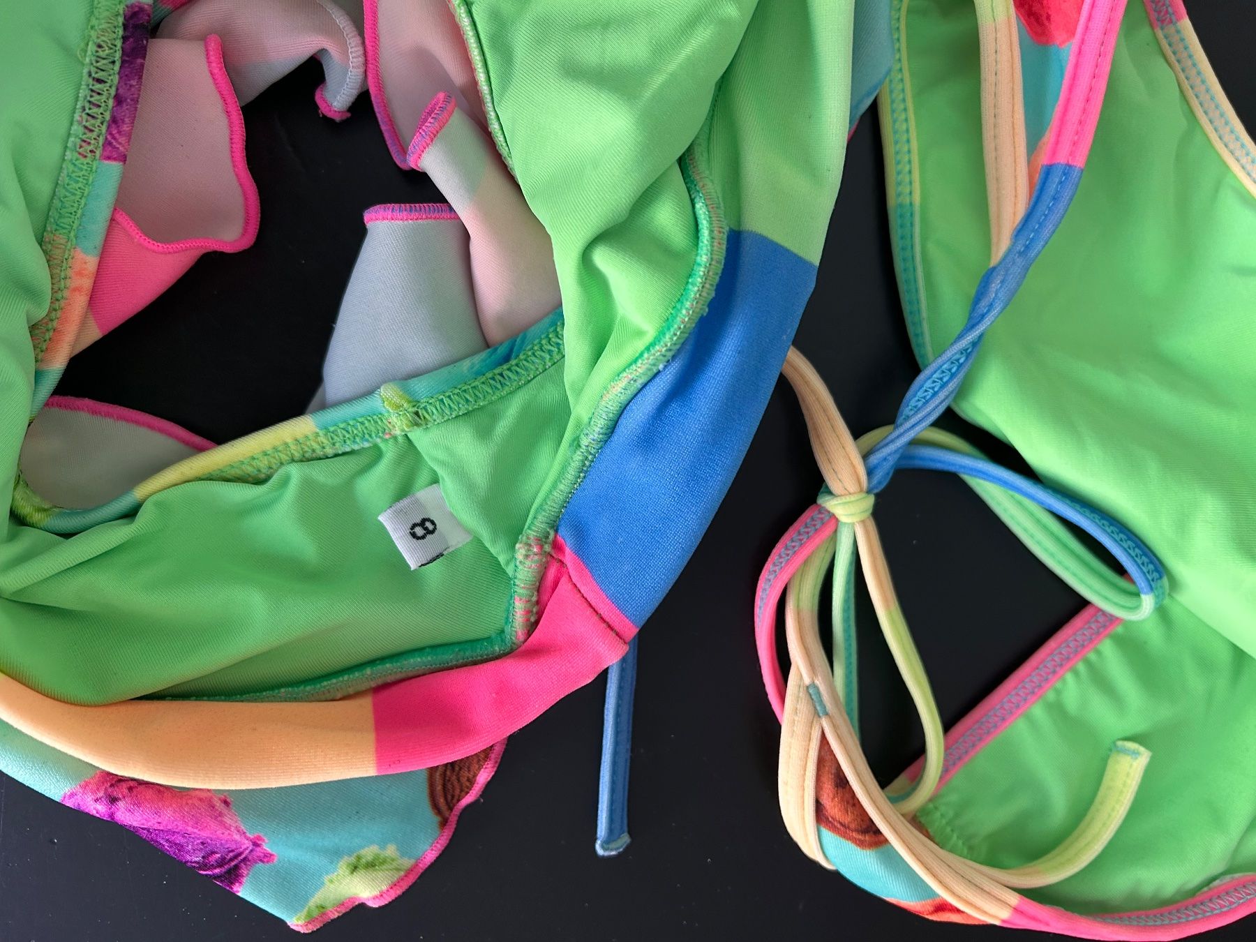 Costumi da bagno & Bikini: Bikini mit Glace-Muster für Mädchen, Gr. 116 – Usato da Zürich venduto da jules0511 4