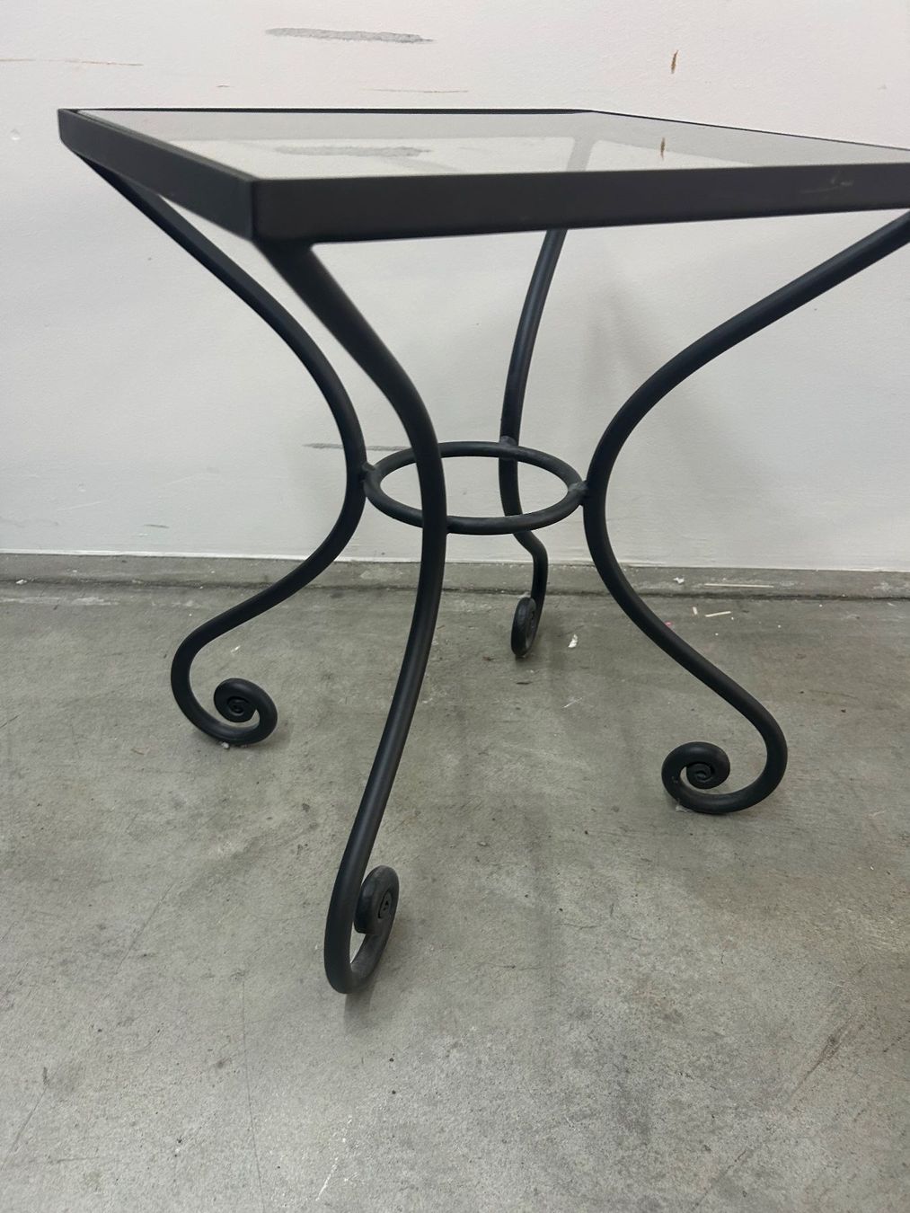 Tavoli: Garten Salontisch aus Metall mit Glasplatte – Usato da Zürich venduto da Levelart 4