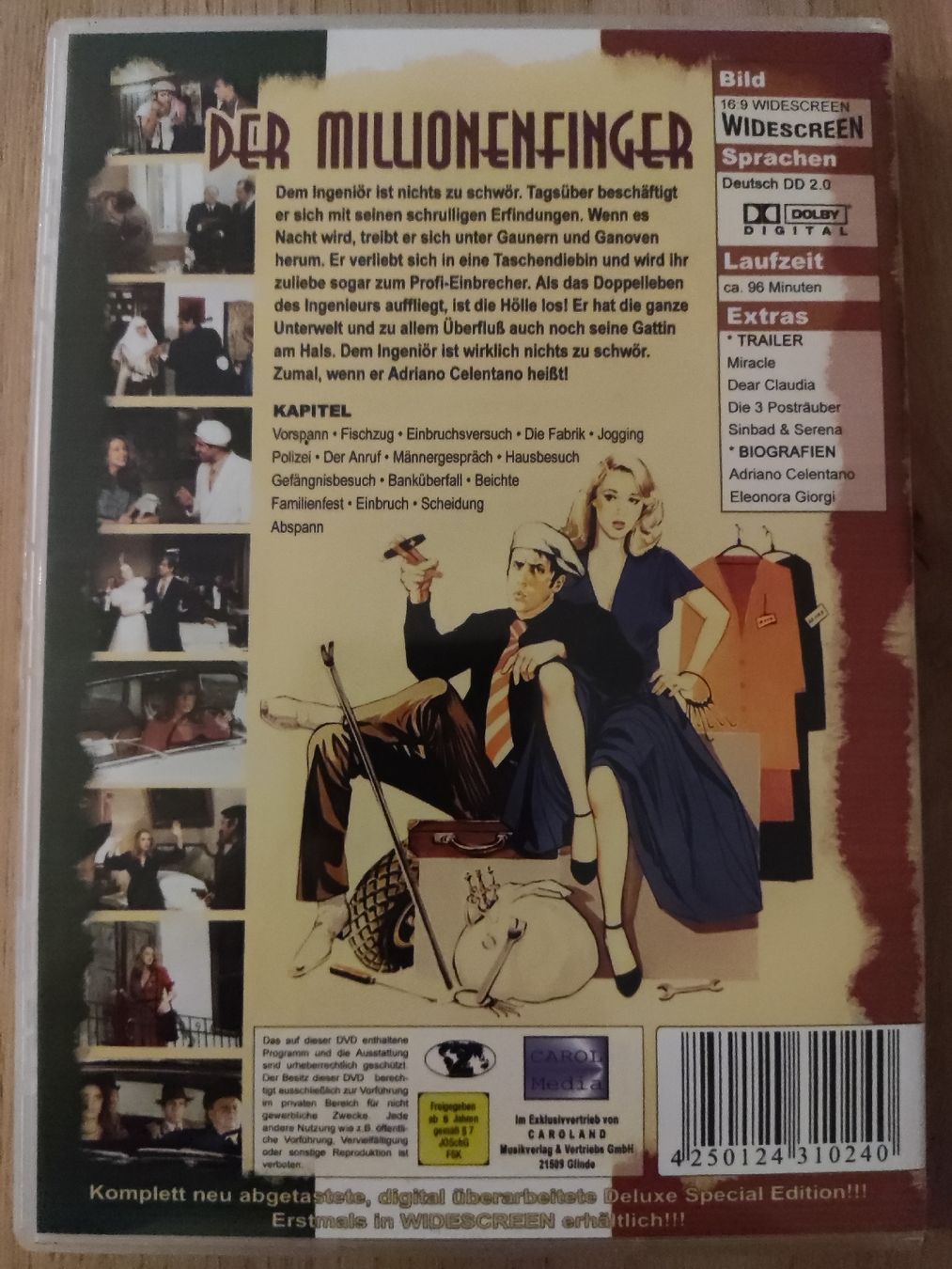 Tutti i DVDs: Der Millionenfinger - mit Adriano Celentano (DVD) – Usato da Oberembrach venduto da giu_7ksd 1