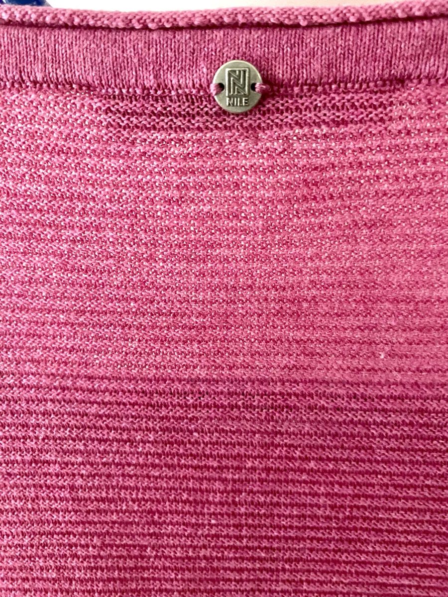 Nile Pullover & Sweatshirts: NILE Strickpullover Fuchsia/Pink/Gr.M/Leichter Henley-Pulli – Gebraucht aus Jona von Flamingoo 3