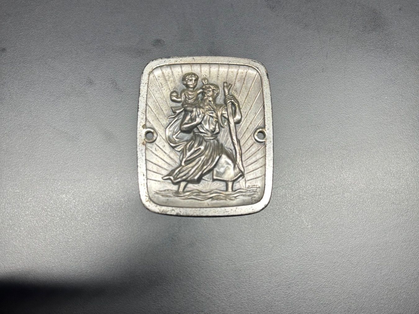 Medaglie: Saint Christopher metal Plaque for collection – Usato da Mendrisio venduto da Ul_fonta