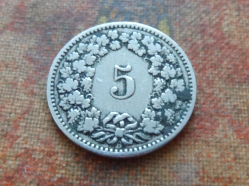 Tutti le monete: 5 Rp. 1889 – Usato da Romanel-sur-Lausanne venduto da Swift13 1