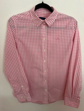 Damen Hemd GANT kariert rosa weiss Grösse 38 gebraucht