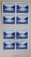 1956, Geschenkheft Pro Patria ET, im 4-Block 195.-++