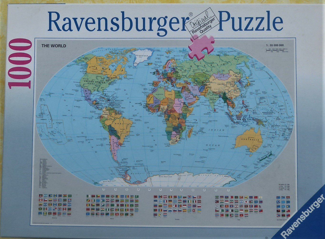 Ravensburger Puzzles: Puzzle Weltkarte 1000 Teile – Gebraucht aus Herisau von